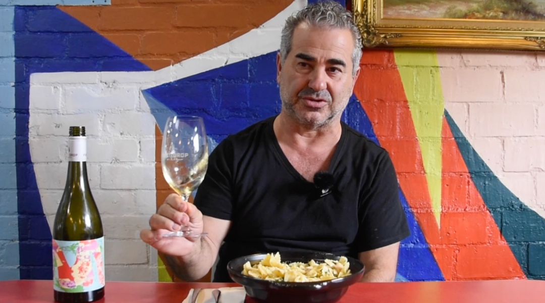 Creamy Salmon Pasta and 'Real Time' Chardonnay