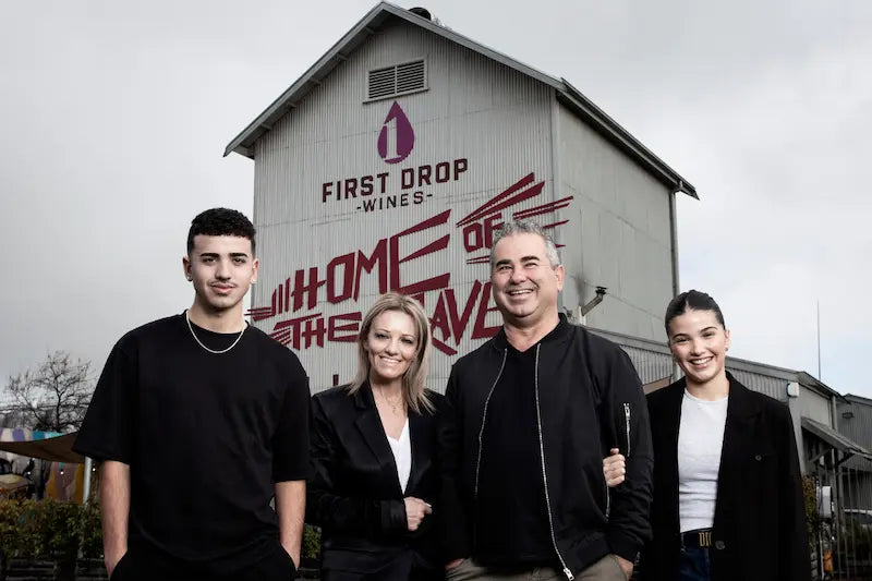 First Drop Wines family at the cellar door